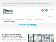 Tablet Screenshot of kranich-moebel.de